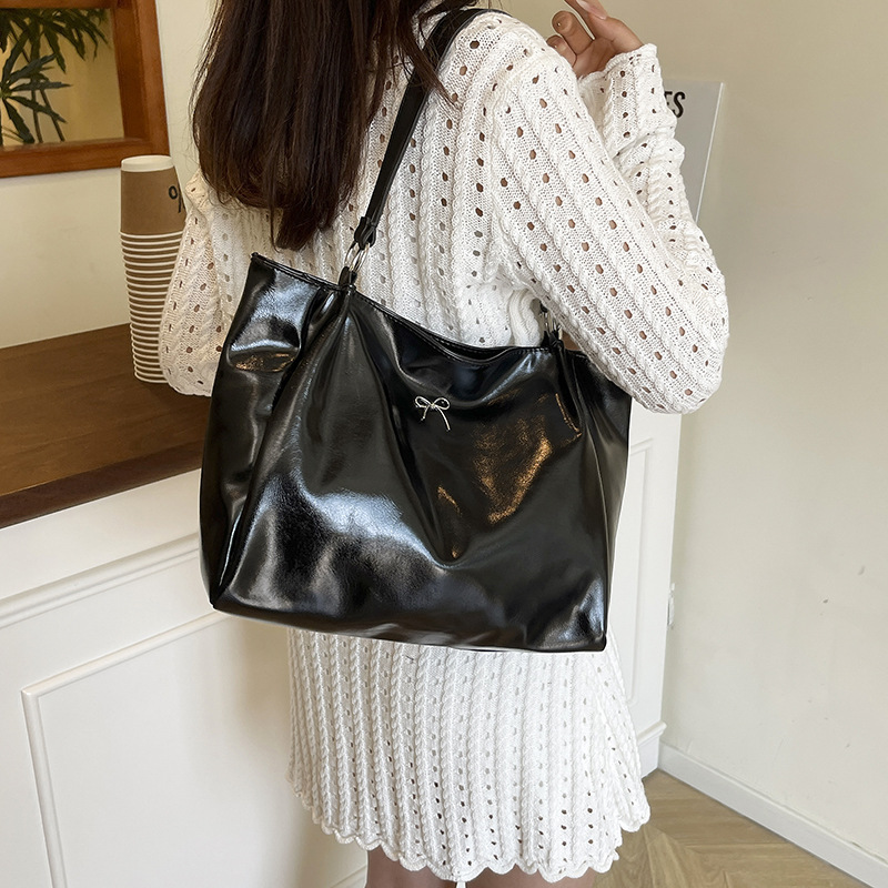 Embroidery Class - Retro Large Casual Soft Tote Bag
