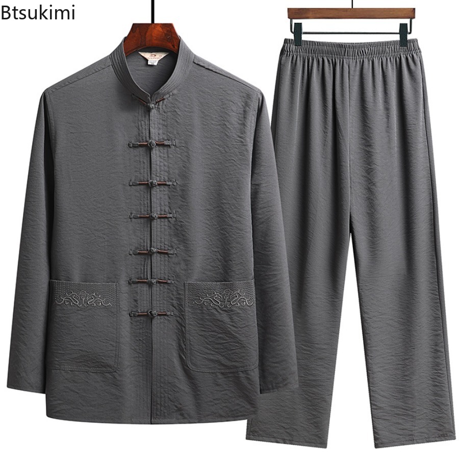 Embroidery Set - Chinese Style Set Men's Spring Fall