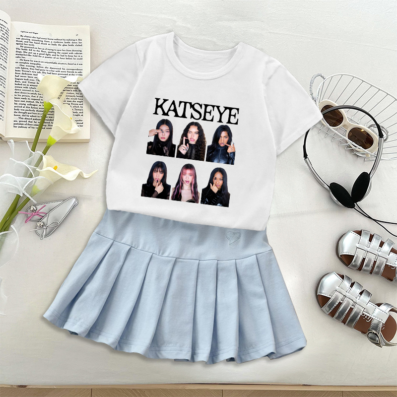 Fashion K POP K-KATSEYE T-shir - Embroidery Abaya recension och pris