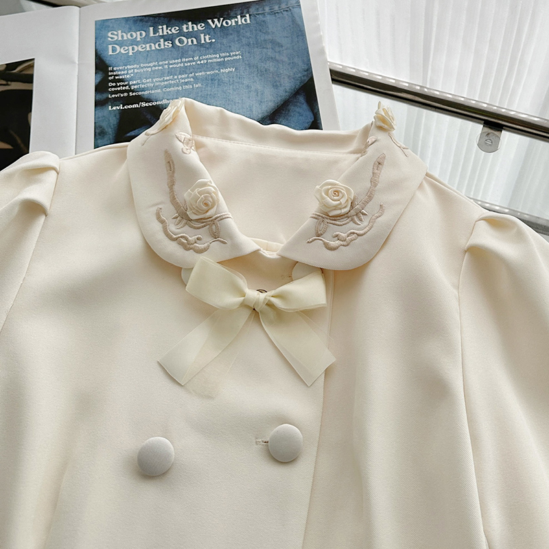 2 Piece Sets Women Handmade Fl - Embroidery Jacket recension och pris