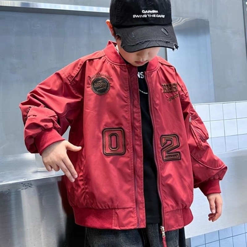 2025 New Boys Baseball Jacket  - Embroidery Jacket recension och pris