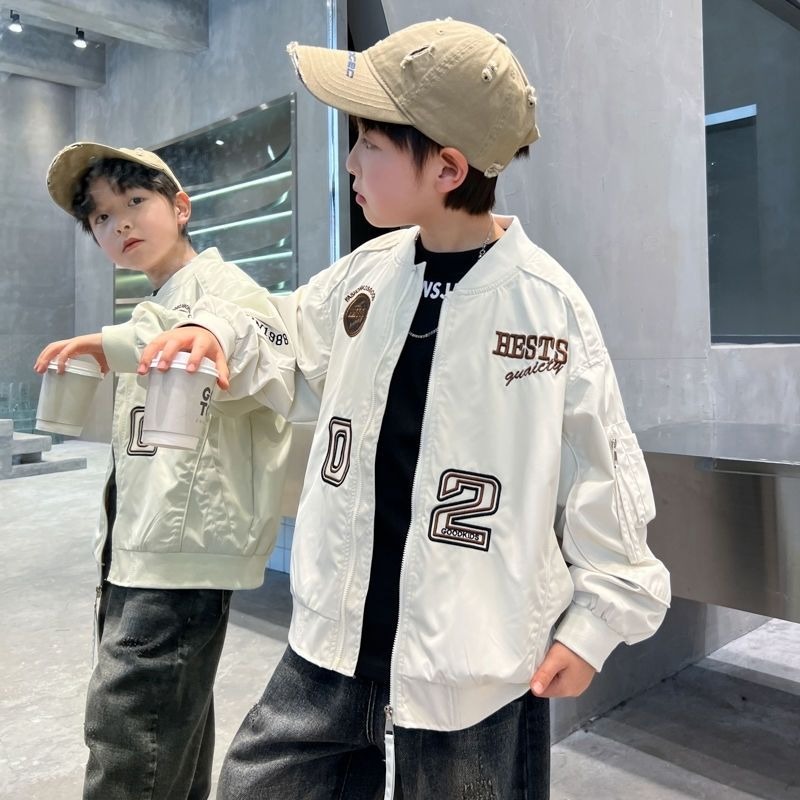 2025 New Boys Baseball Jacket  - Embroidery Jacket recension och pris