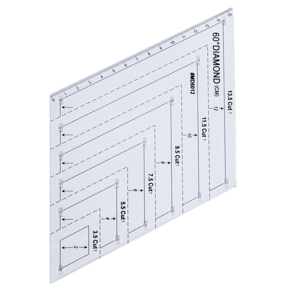 Acrylic Quilting Ruler 60 Degr - Embroidery And Quilting recension och pris