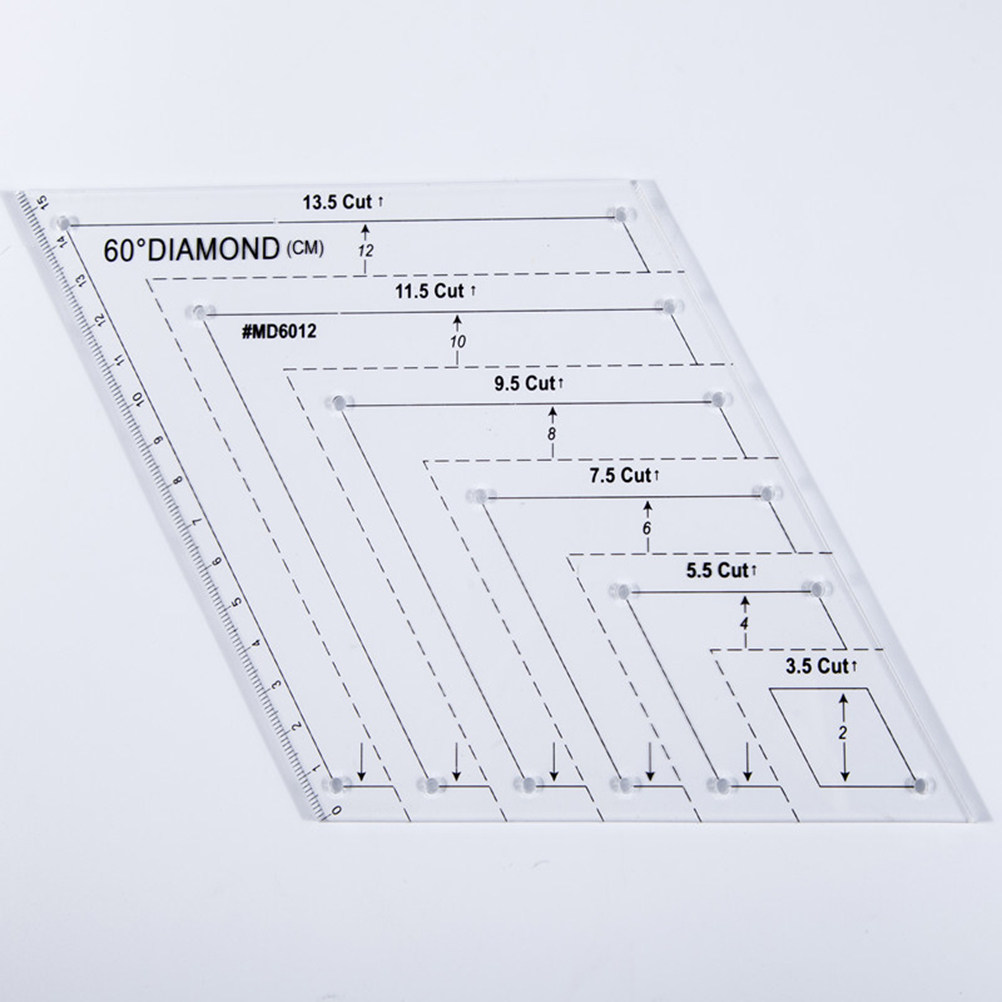 Acrylic Quilting Ruler 60 Degr - Embroidery And Quilting recension och pris