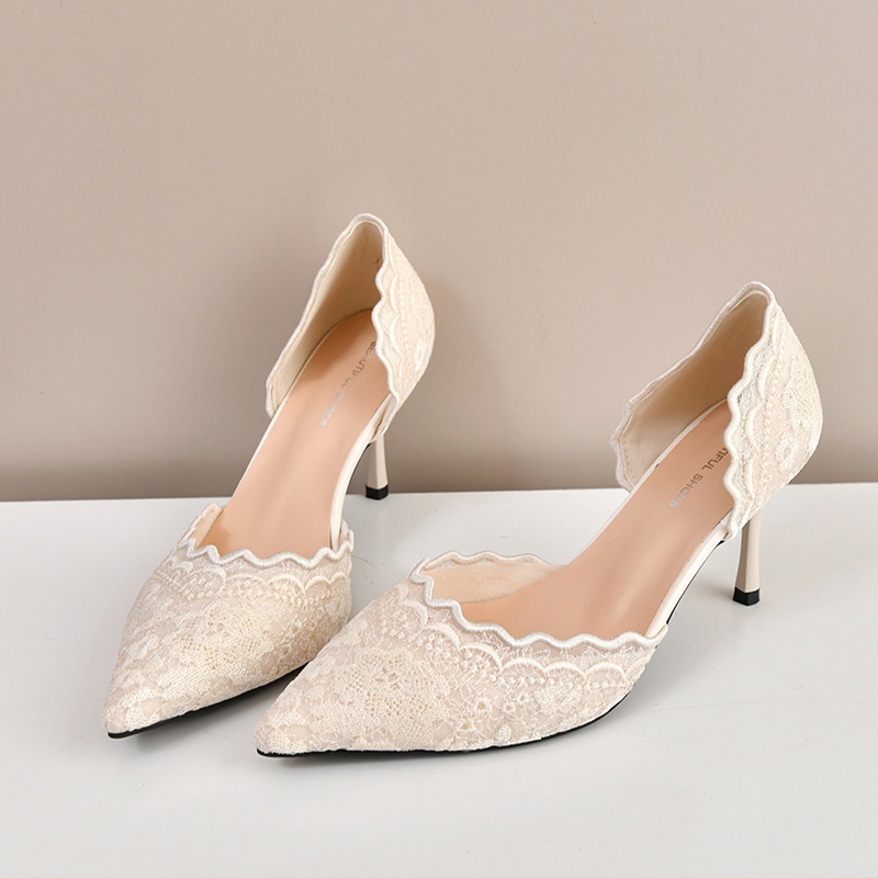 Luxury Red White Lace Embroide - Embroidery Wedding recension och pris