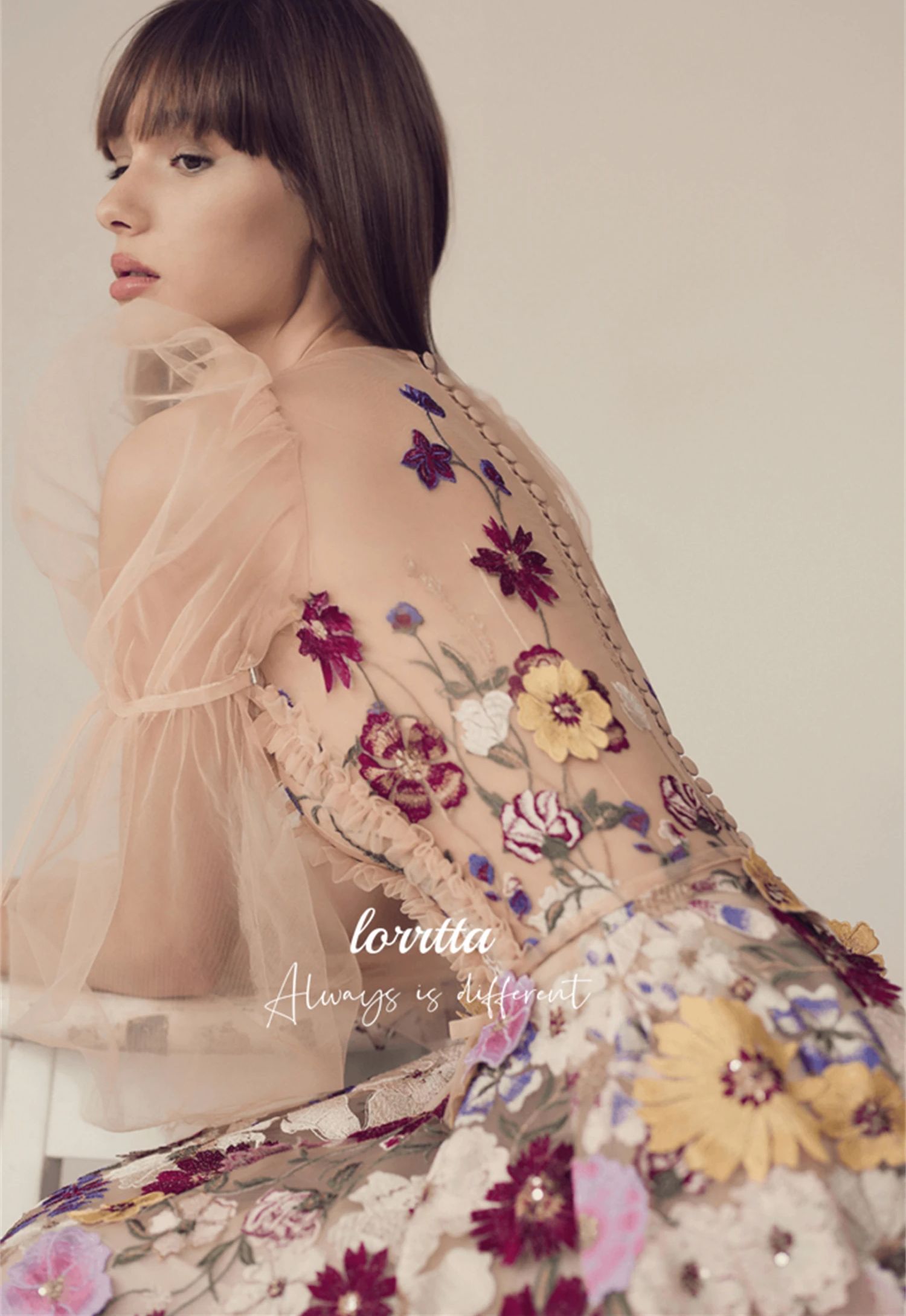 Luxury Party Dress Line A Even - Embroidery Abaya recension och pris