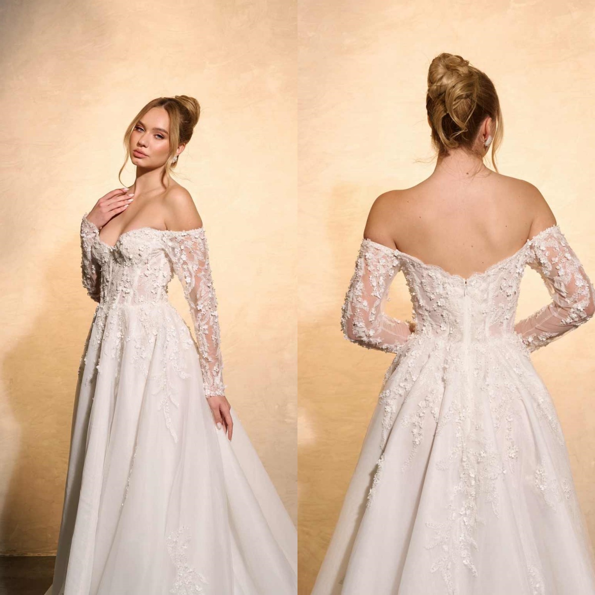 Elegant Wedding Dress A-Line L - Embroidery Online Designs recension och pris