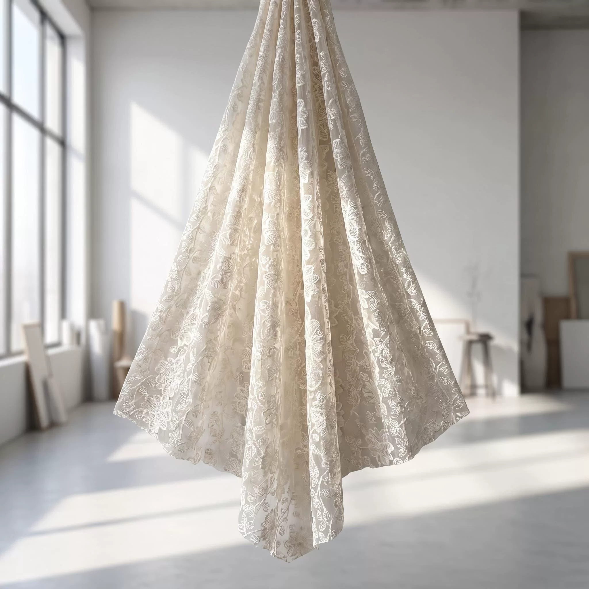 1yard Unique flowers embroider - Embroidery Wedding recension och pris