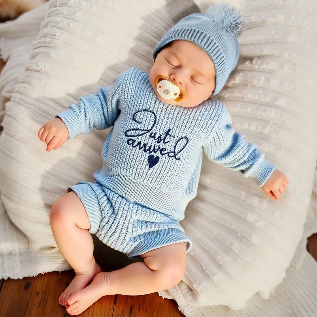 3pcs Set Knitted Newborn Boy G - Embroidery World recension och pris