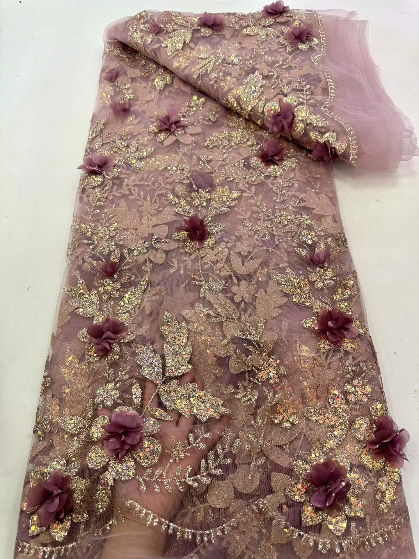 African Lace Fabric Embroidere - Embroidery Abaya recension och pris