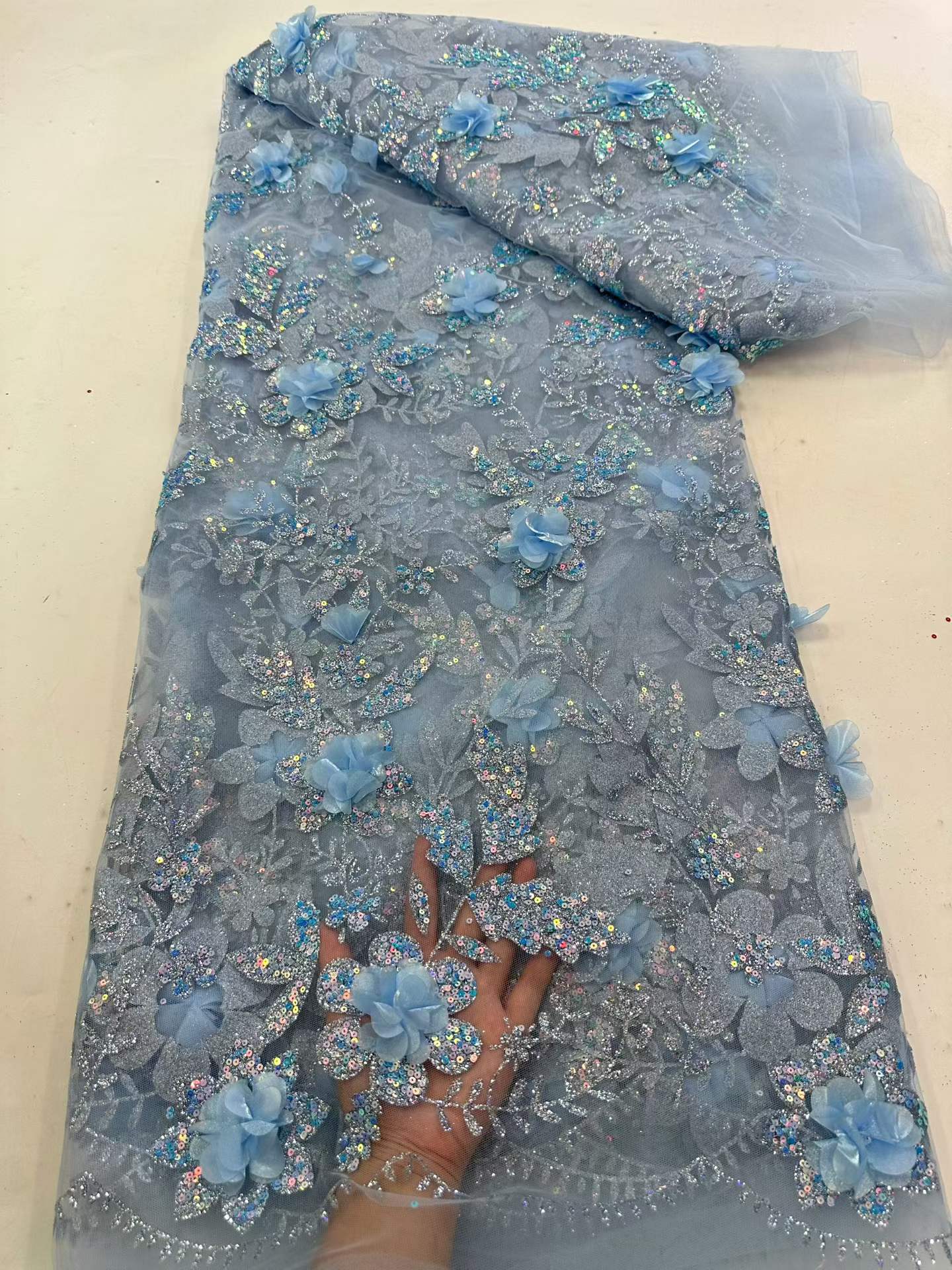 African Lace Fabric Embroidere - Embroidery Abaya recension och pris