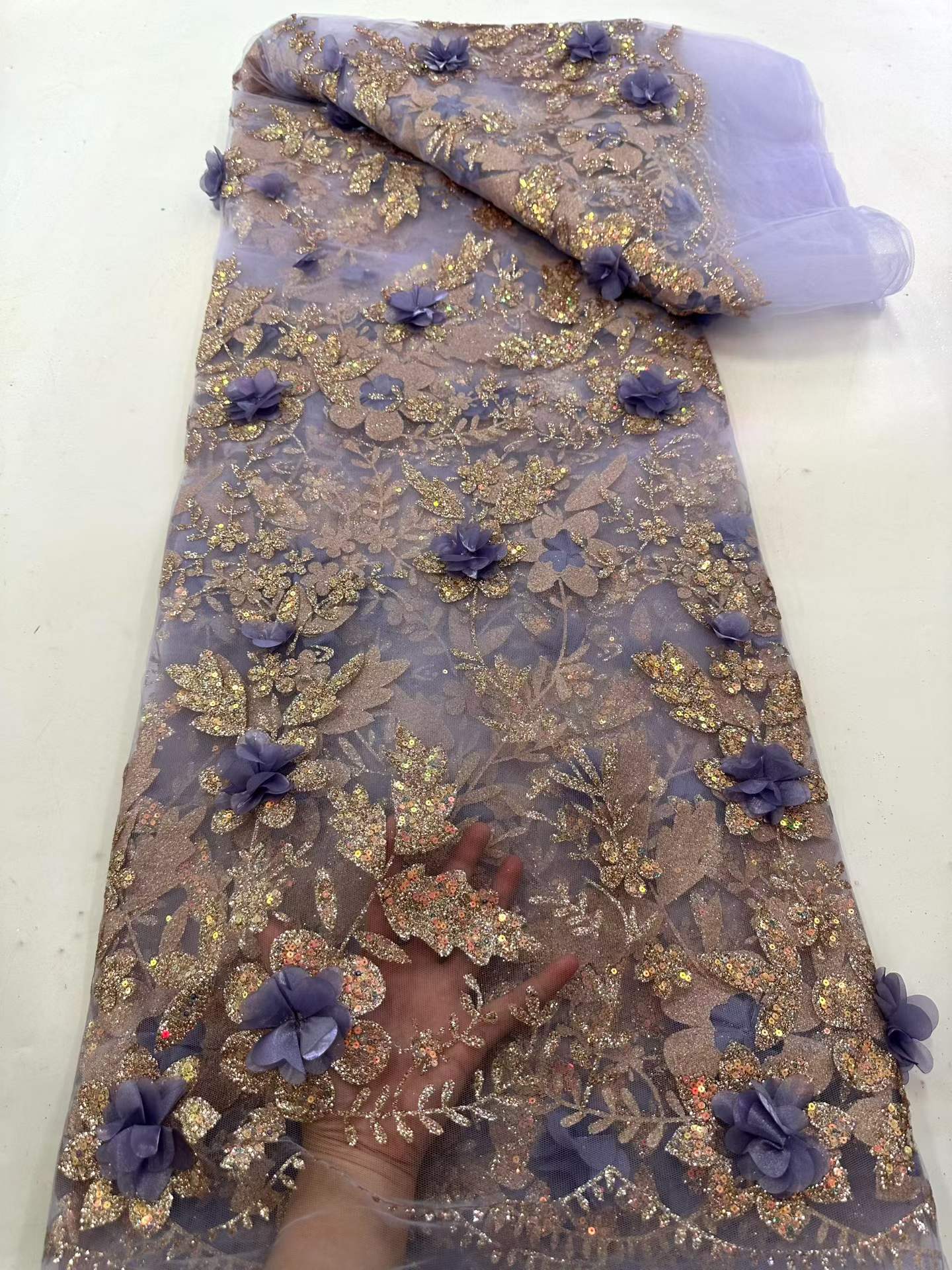 African Lace Fabric Embroidere - Embroidery Abaya recension och pris