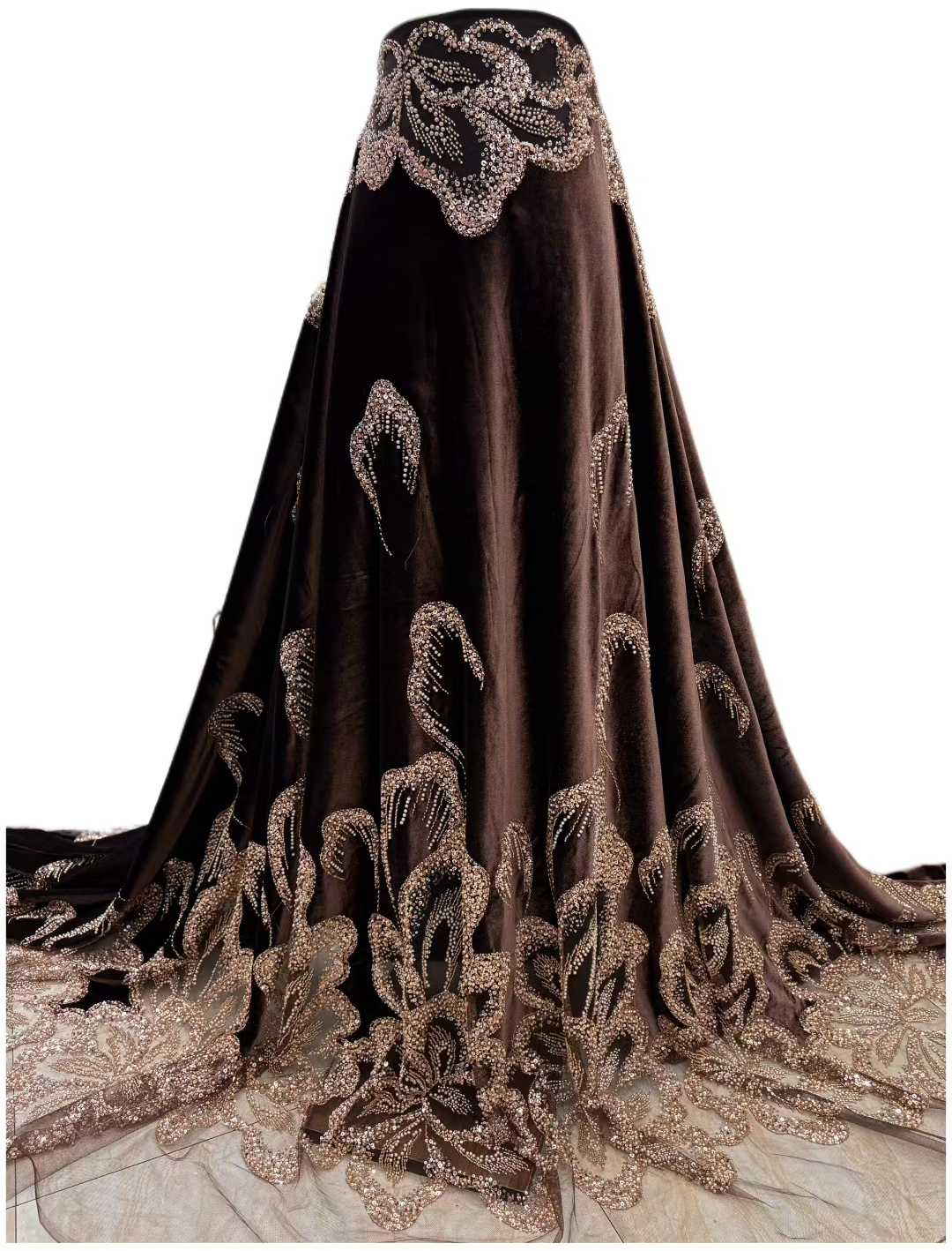 African Velvet Beaded Heavy La - Embroidery Abaya recension och pris