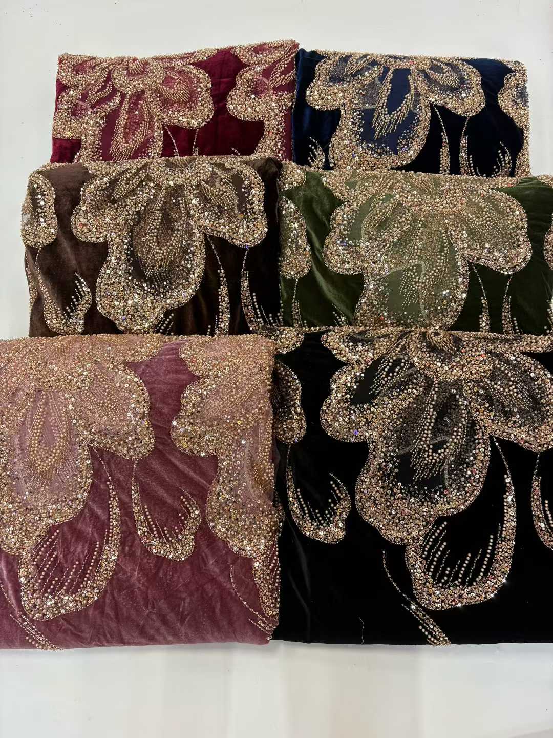 African Velvet Beaded Heavy La - Embroidery Abaya recension och pris