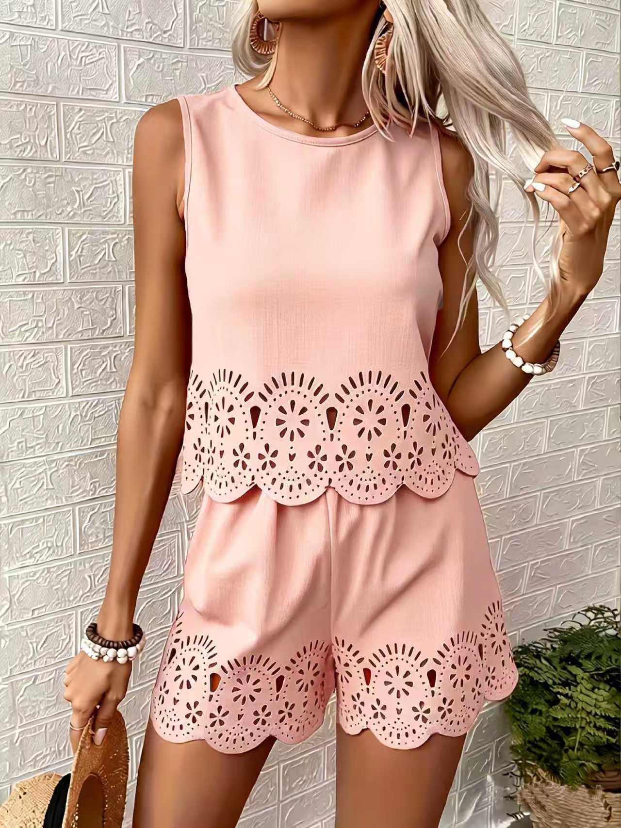 Elegant Casual Shorts Suit Spr - Embroidery Class recension och pris