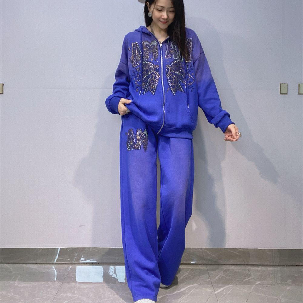 Trendy Autumn Winter Women Hoo - Embroidery Zip Up Hoodie recension och pris