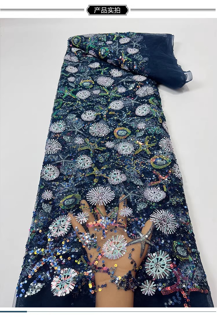1yard Starfish sequin embroide - Embroidery Wedding recension och pris