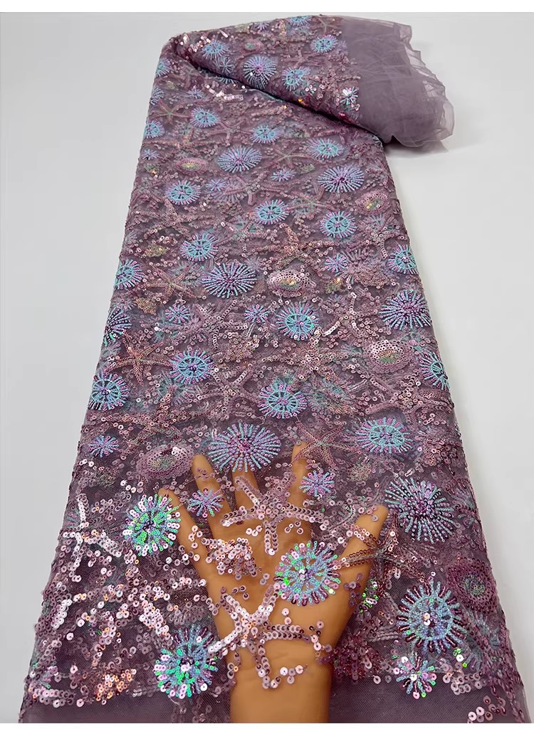 1yard Starfish sequin embroide - Embroidery Wedding recension och pris