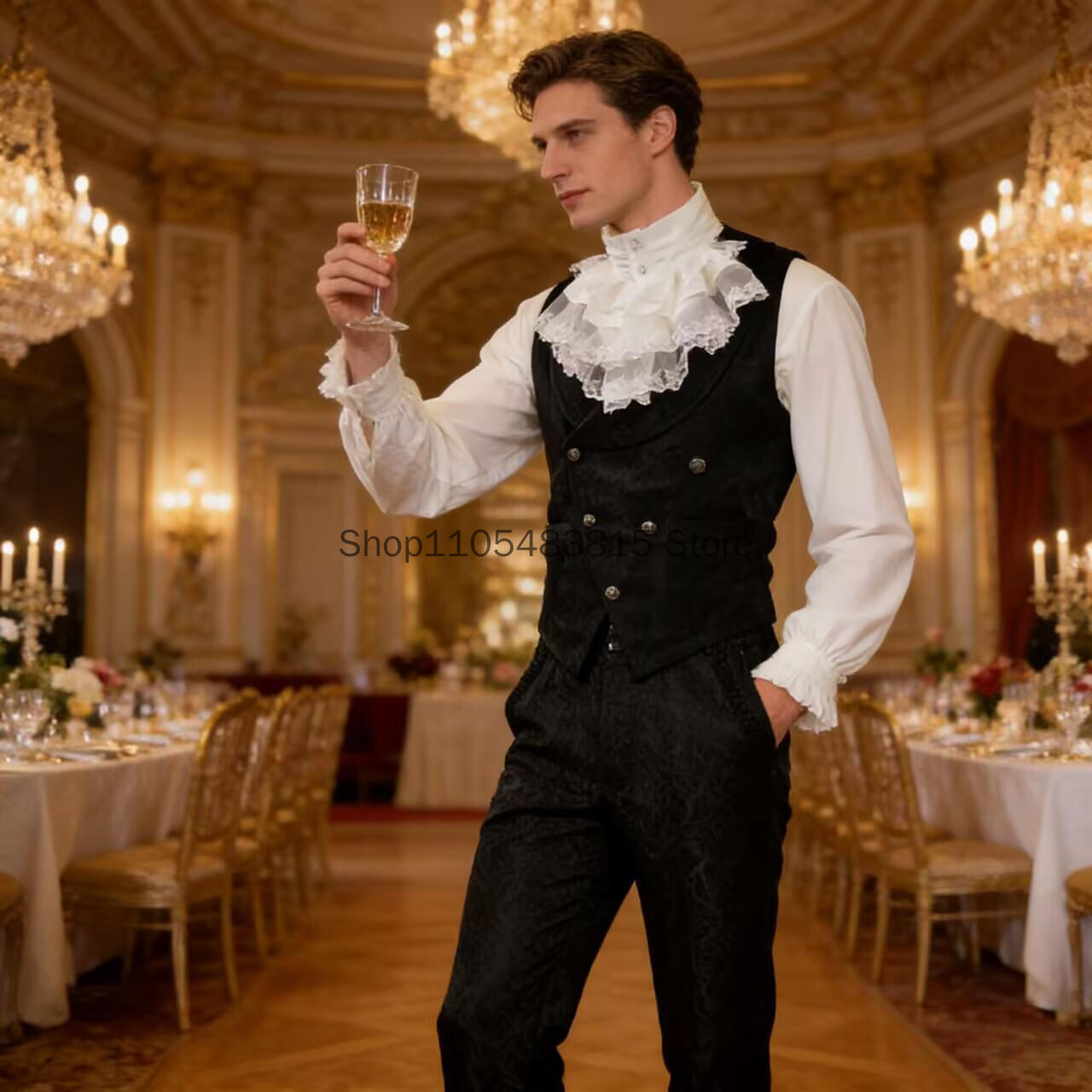 Medieval Men's Noble Vest Embr - Embroidery Jacket recension och pris
