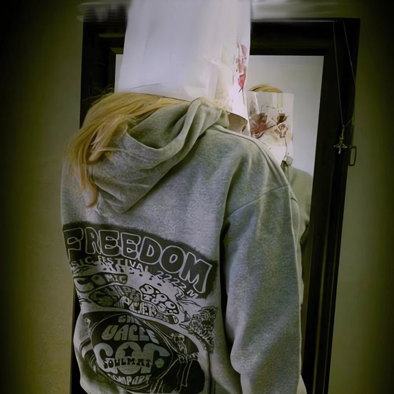 Zipped Hoodie Cry of Fear Simo - Embroidery Zip Up Hoodie recension och pris