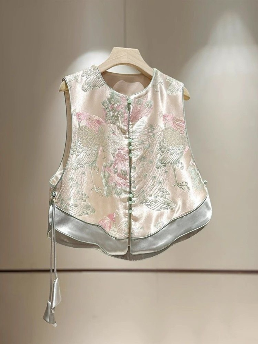 New Chinese Style Women's Vest - Embroidery Jacket recension och pris