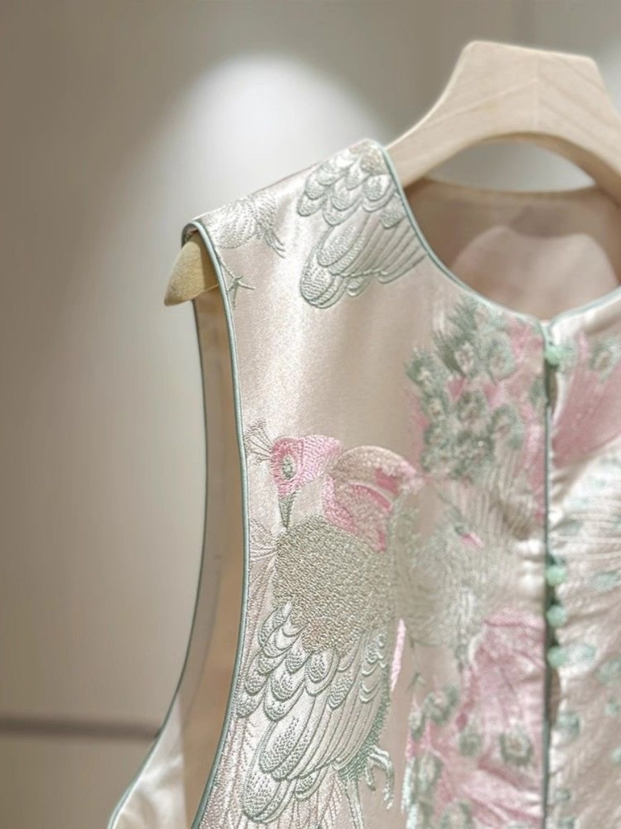 New Chinese Style Women's Vest - Embroidery Jacket recension och pris