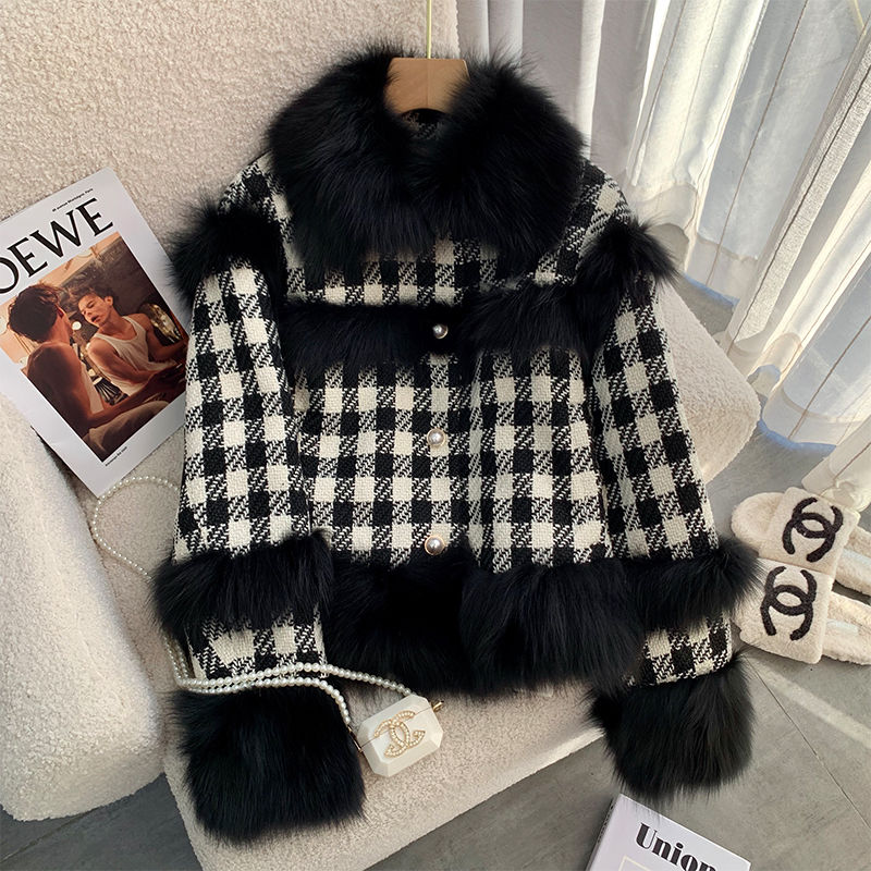 Chic Women Faux Fox Fur Splice - Embroidery And Quilting recension och pris