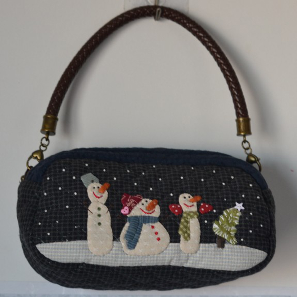 DIY Snow Shoulder Bag Patchwor - Embroidery Xmas Stocking recension och pris