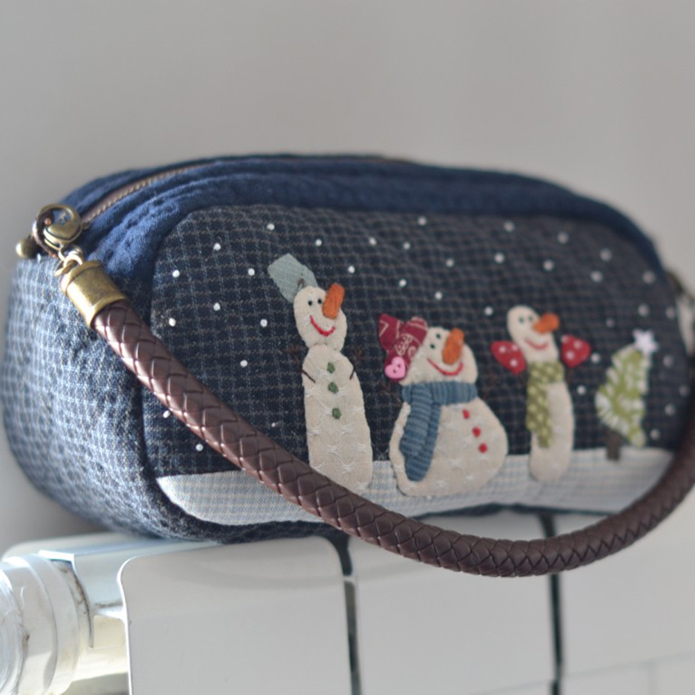 DIY Snow Shoulder Bag Patchwor - Embroidery Xmas Stocking recension och pris