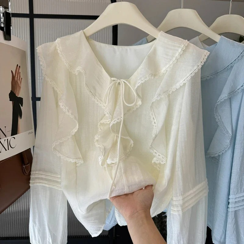 French V-Neck Chic Long Sleeve - Embroidery Designer recension och pris