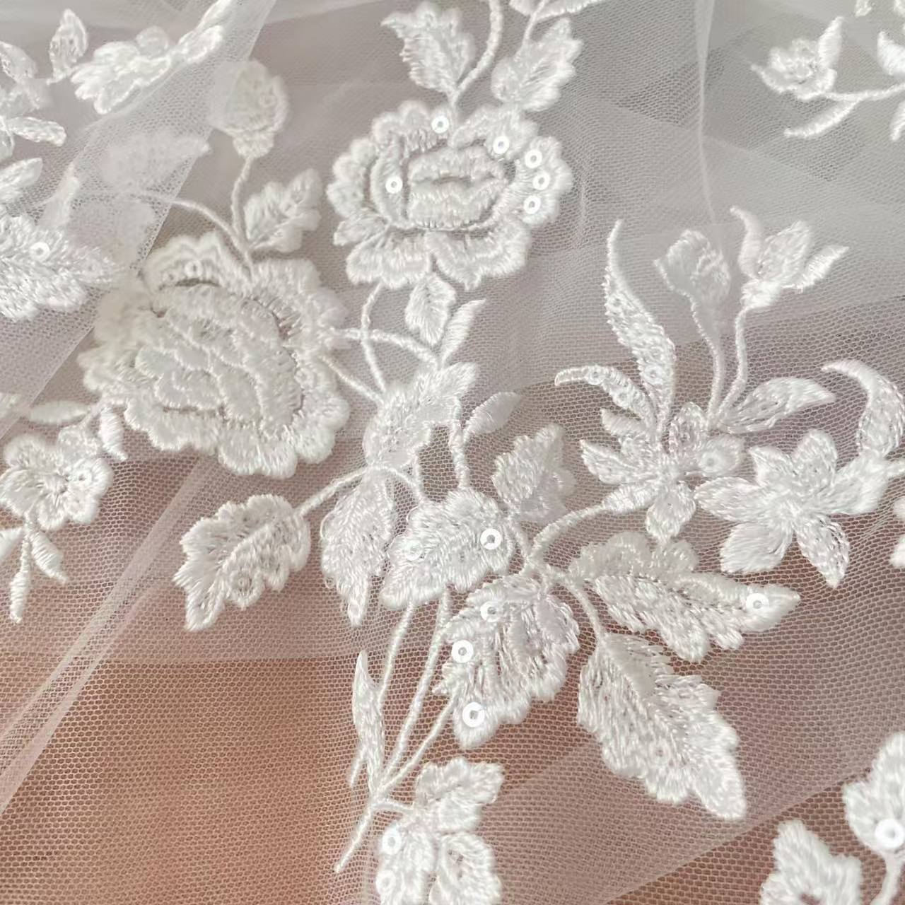 French Embroidered Lace Fabric - Embroidery Abaya recension och pris