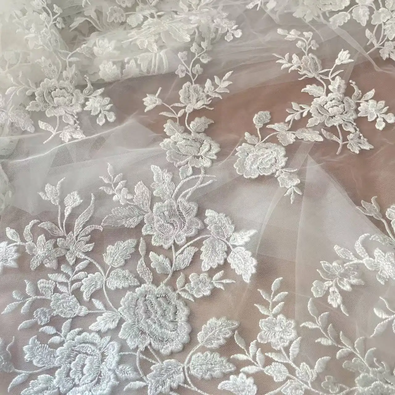 French Embroidered Lace Fabric - Embroidery Abaya recension och pris
