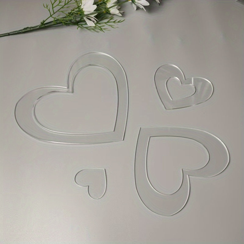 4Pcs Acrylic Nested Heart Quil - Embroidery And Quilting recension och pris