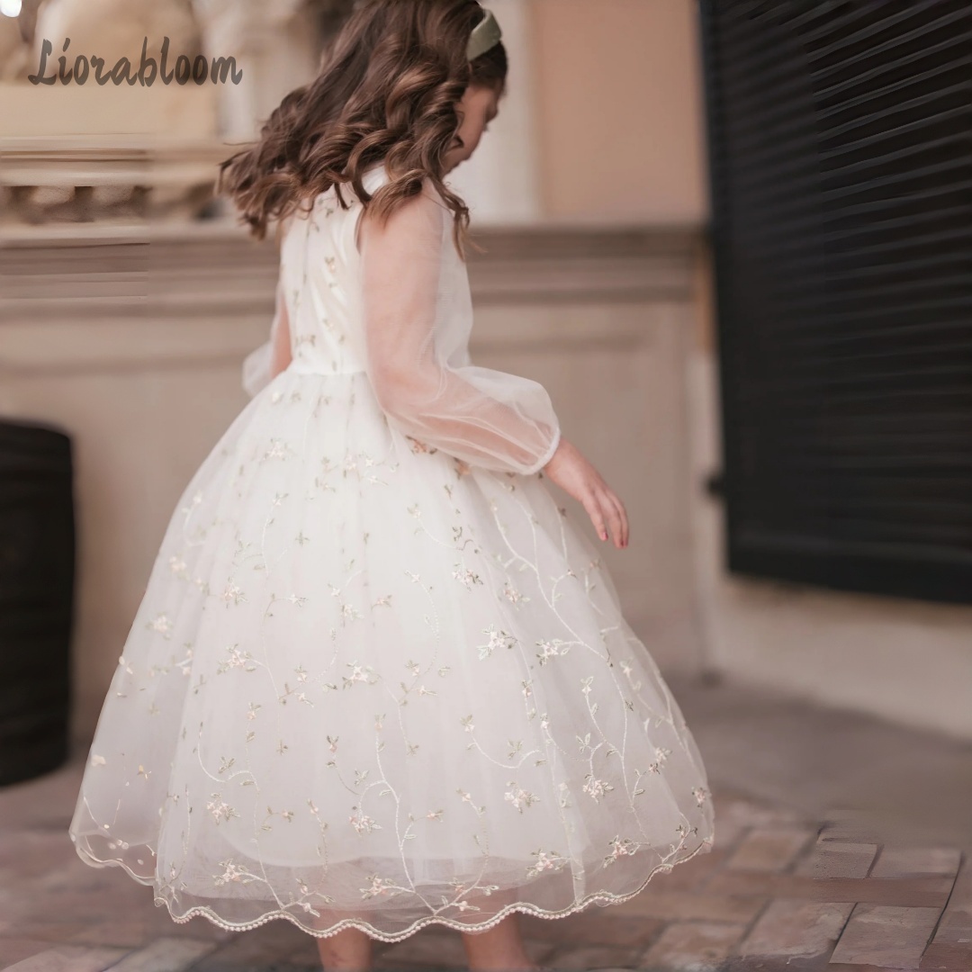 Customized Flower Girl Dress P - Embroidery Wedding recension och pris