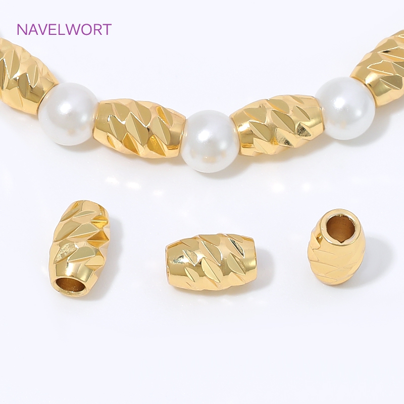 Brass 4/6mm Stripe Spacer Bead - Embroidery Artwork recension och pris