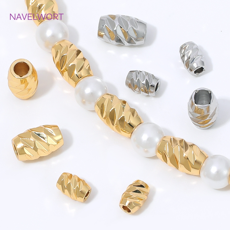 Brass 4/6mm Stripe Spacer Bead - Embroidery Artwork recension och pris